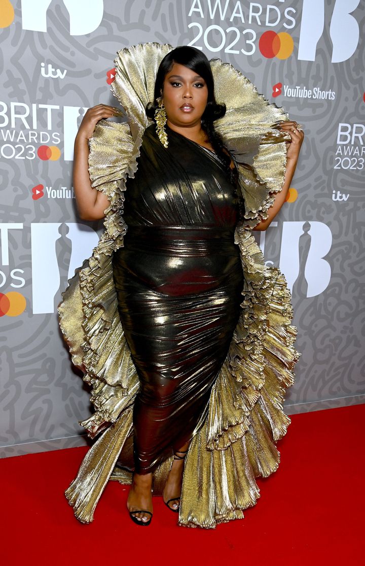 Lizzo attends The BRIT Awards 2023 at The O2 Arena