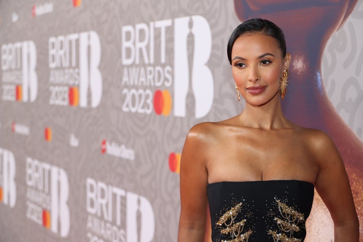 Maya Jama attends The Brit Awards 2023 