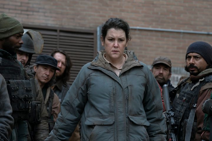 Melanie Lynskey plays Kathleen, the leader of the resistance against government agency FEDRA, in Episode 4 of HBO's "The Last of Us."