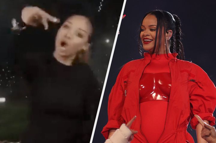 Rihanna and ASL interpreter