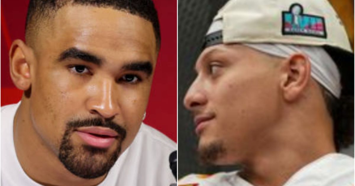 Patrick Mahomes And Jalen Hurts Reportedly Didn’t Shake Hands On Field After Super Bowl