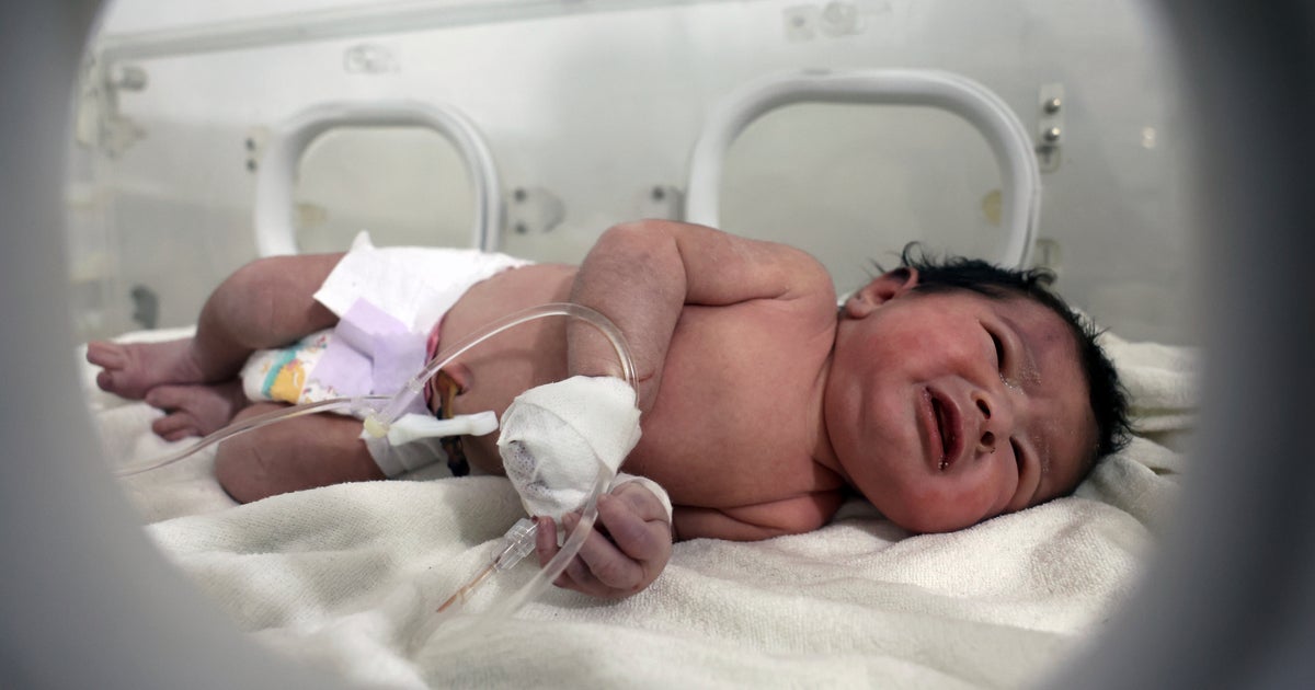 NextImg:Newborn Survives Being Born Under Rubble In Quake-Hit Syria