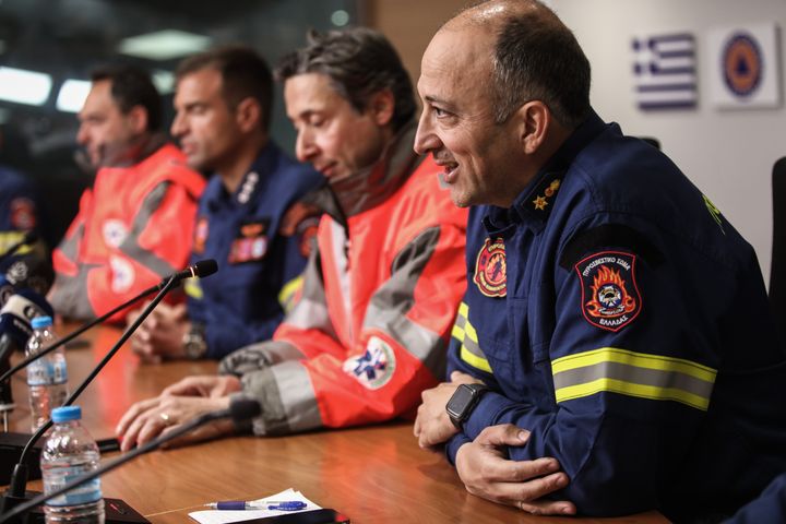 Συνέντευξη Τύπου εκπροσώπων της Ελληνικής Αποστολής Έρευνας και Διάσωσης στην Τουρκία, στο του Υπουργείο Κλιματικής Κρίσης και Πολιτικής Προστασίας, Τρίτη 14 Φεβρουαρίου 2023