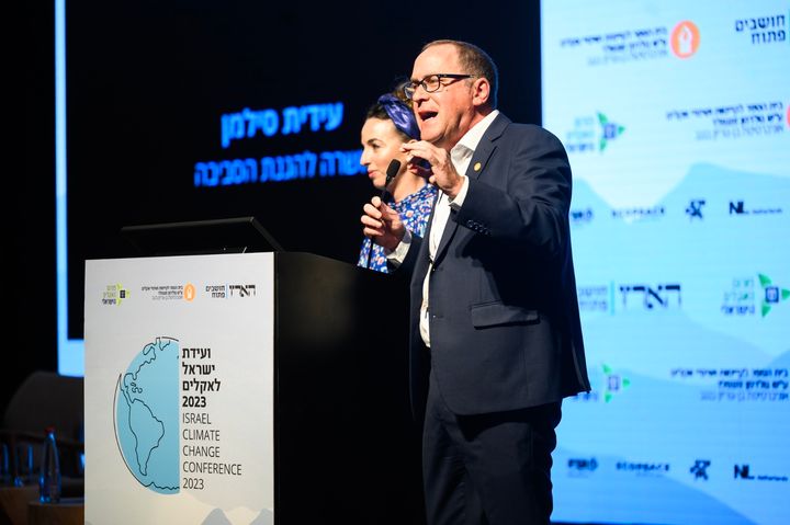 Daniel Chamovitz, the president of Ben-Gurion University, stepped in to chastise protesters who were shouting at Silman.