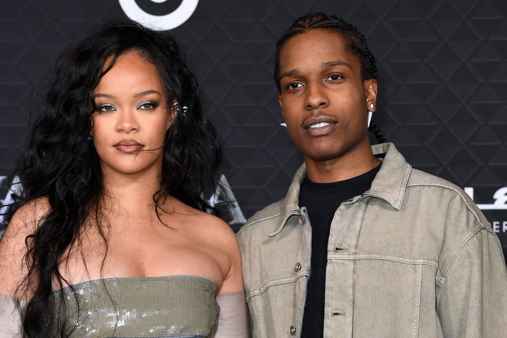 Rihanna (left) and A$AP Rocky. 