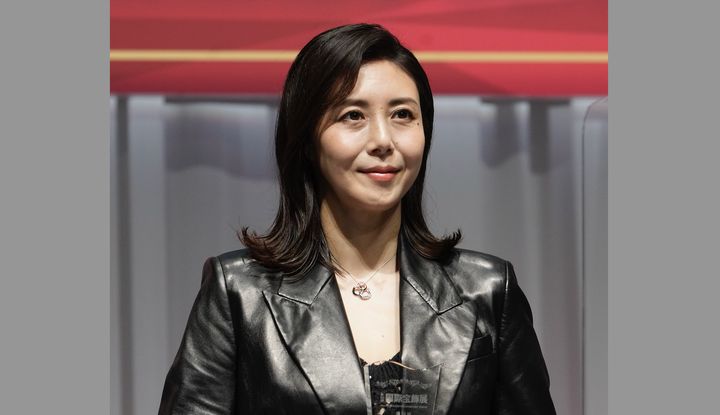 第34回日本ジュエリーベストドレッサー賞授賞式での松嶋菜々子さん