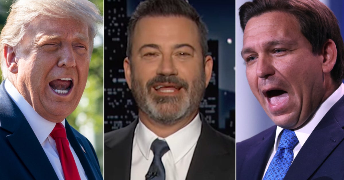 NextImg:Jimmy Kimmel Baffled By Trump's Weird New Attack On Ron DeSantis