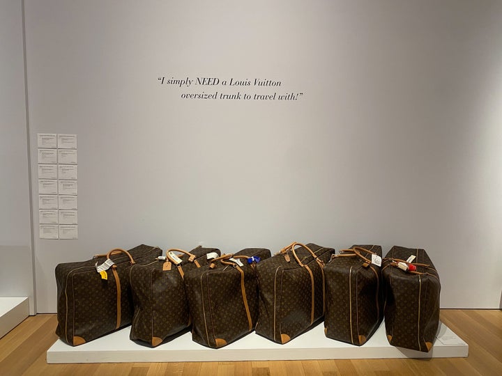 "I simply <em>need</em> a Louis Vuitton oversized trunk to travel with," Talley once said.