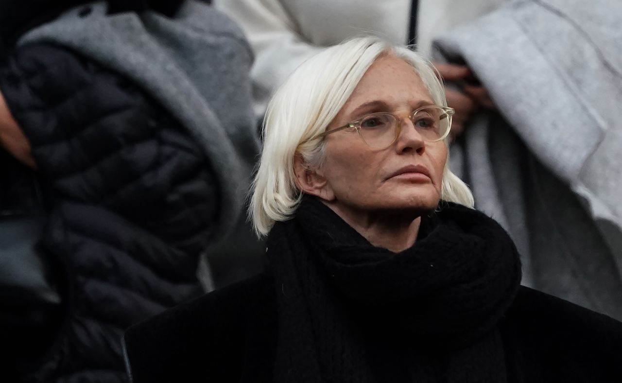Barkin leaves a New York court where she listened in on the rape and sexual assault trial of Harvey Weinstein on Jan. 23, 2020.