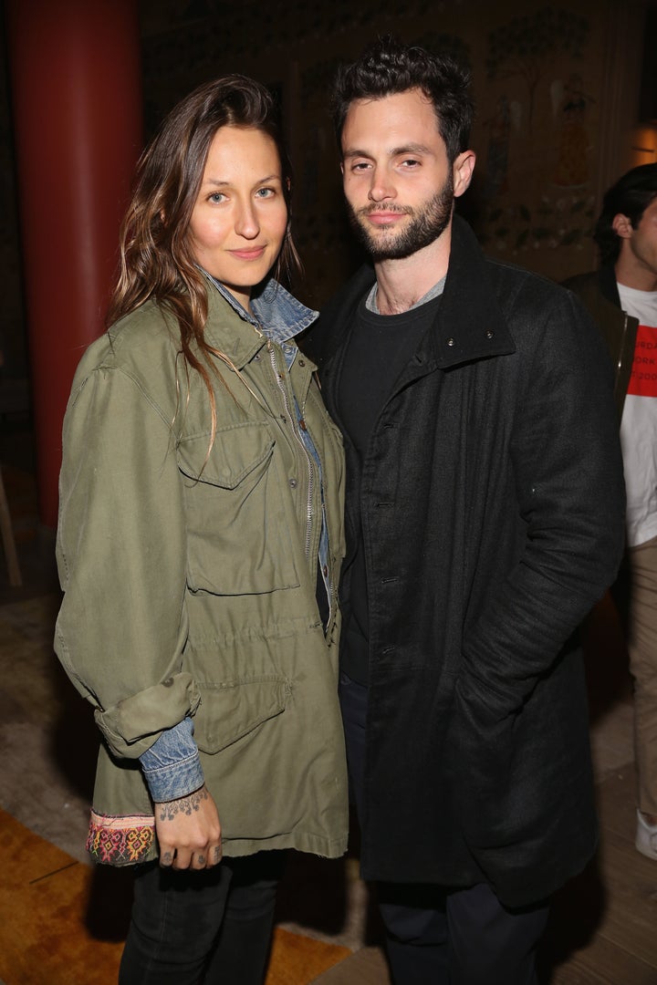 Domino Kirke and Penn Badgley attend a special screening of "3 Generations" on April 30, 2017, in New York City.