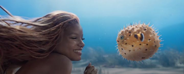 Halle Bailey as Ariel in the live-action remake of The Little Mermaid