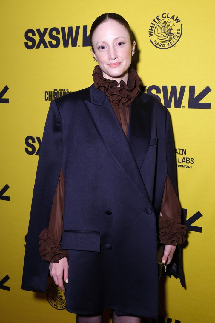 Andrea at a screening of To Leslie in March 2022