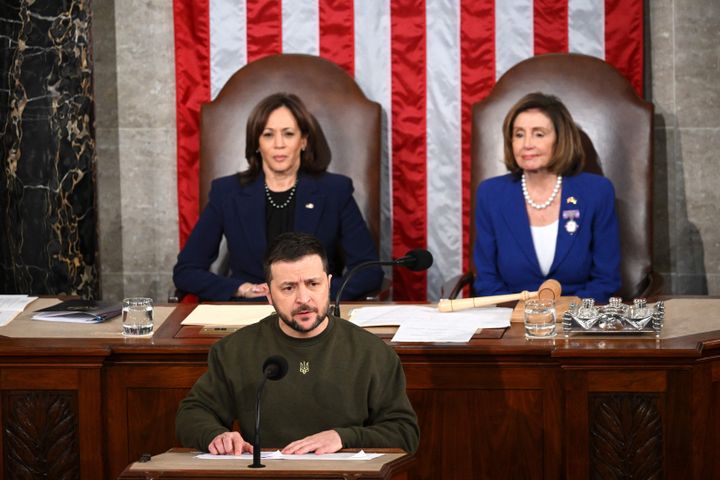 Ukrainian President Volodymyr Zelenskyy spoke to Congress at the Capitol Dec. 21, asking for continued support in Ukraine's war with Russia.
