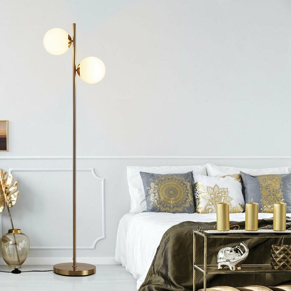 Globe floor lamp