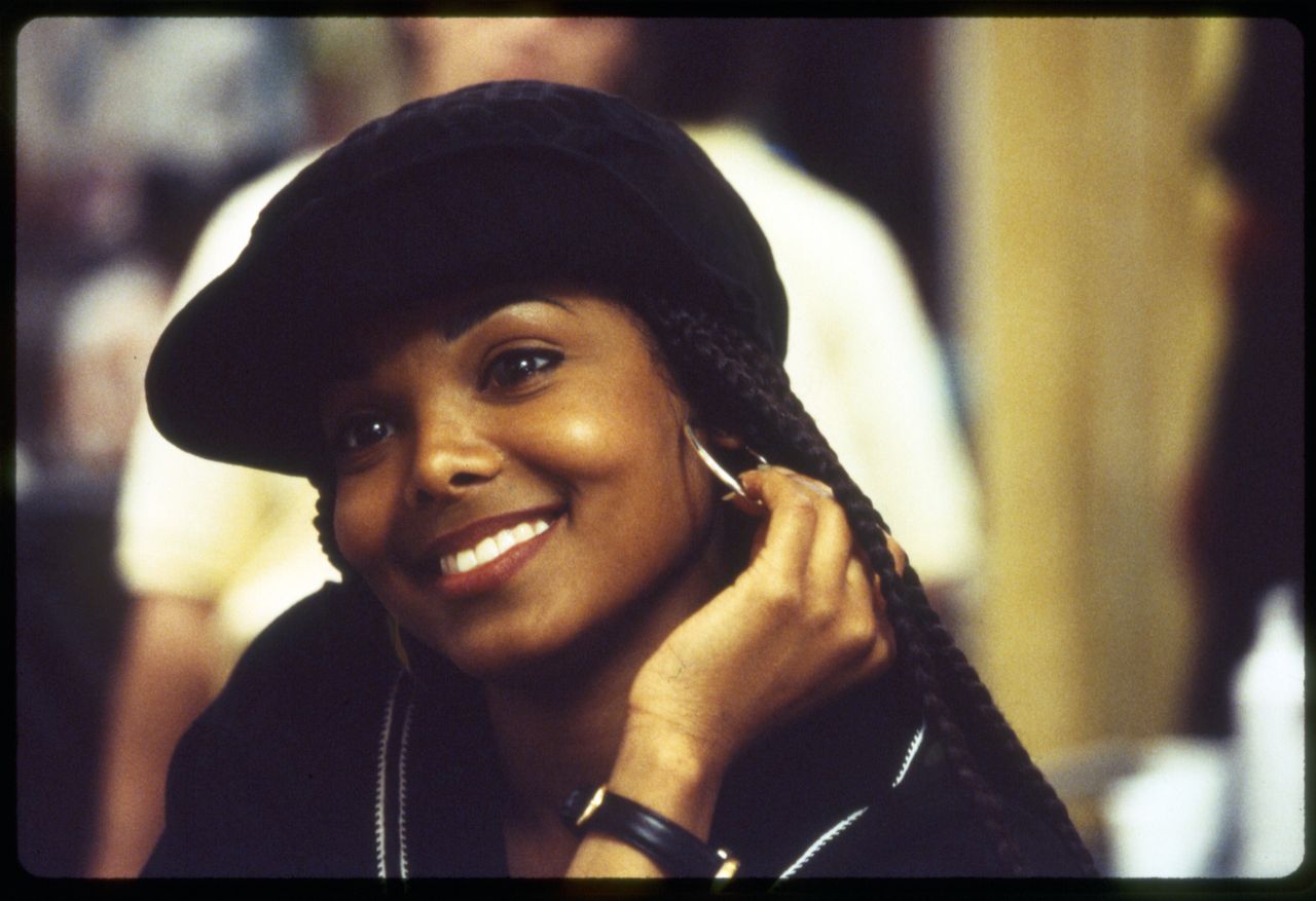 Janet Jackson on the set of her 1993 film "Poetic Justice."