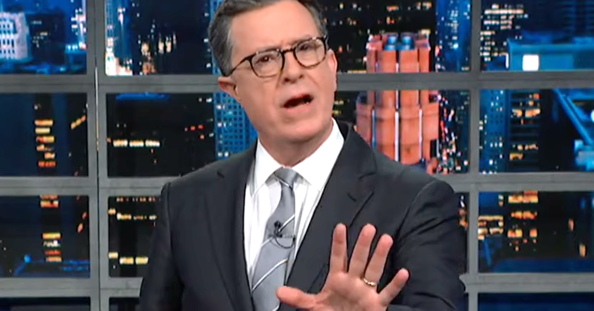 NextImg:Stephen Colbert Finds Clever Way To Curse Out Railroad Giant After Ohio Train Disaster