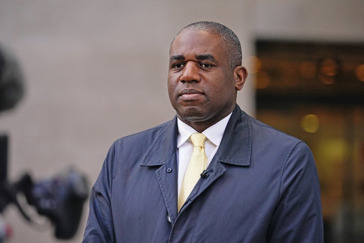 Shadow foreign secretary David Lammy.