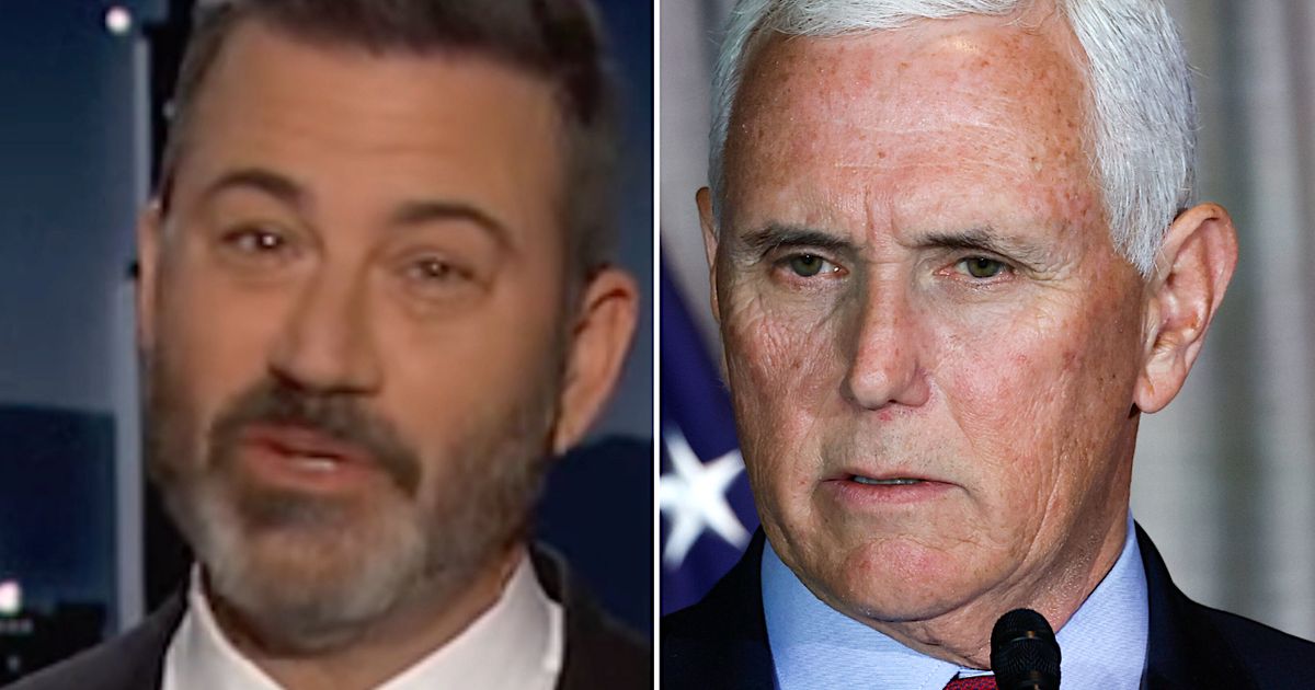 Jimmy Kimmel Flips Mike Pences Constitution Vow Back At Him Huffpost Uk Entertainment