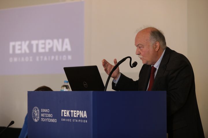 Ο Πρόεδρος του Εθνικού Συμβουλίου Βιομηχανίας, Υποδομών και Κατασκευών (ΕΣΒΥΚ), κ. Σέργιος Λαμπρόπουλος.