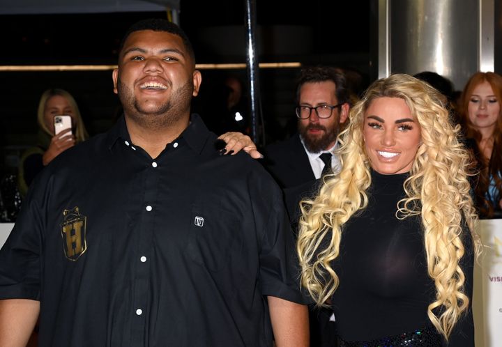 Harvey and Katie Price at the NTAs in October 2022