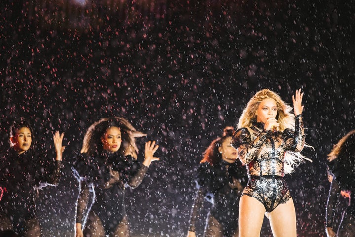 IMAGE DISTRIBUTED FOR PARKWOOD ENTERTAINMENT - Beyonce performs during the Formation World Tour at Lincoln Financial Field on Thursday, September 29, 2016, in Philadelphia, Pennsylvania. (Photo by 13thWitness/Invision for Parkwood Entertainment/AP Images)