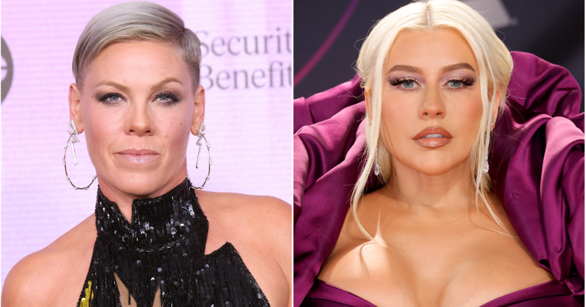 NextImg:Fans Think Pink Is Shading Christina Aguilera After Years Of Feud Rumors