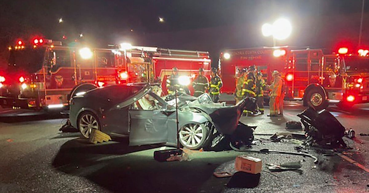 NextImg:Tesla Driver Killed After Plowing Into Fire Truck Parked On California Freeway