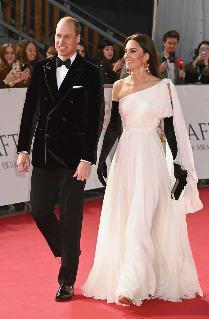 William, Prince of Wales and Catherine, Princess of Wales attend the EE BAFTA Film Awards 2023 at The Royal Festival Hall on February 19, 2023 in London, England. (Photo by Dave J Hogan/Getty Images)