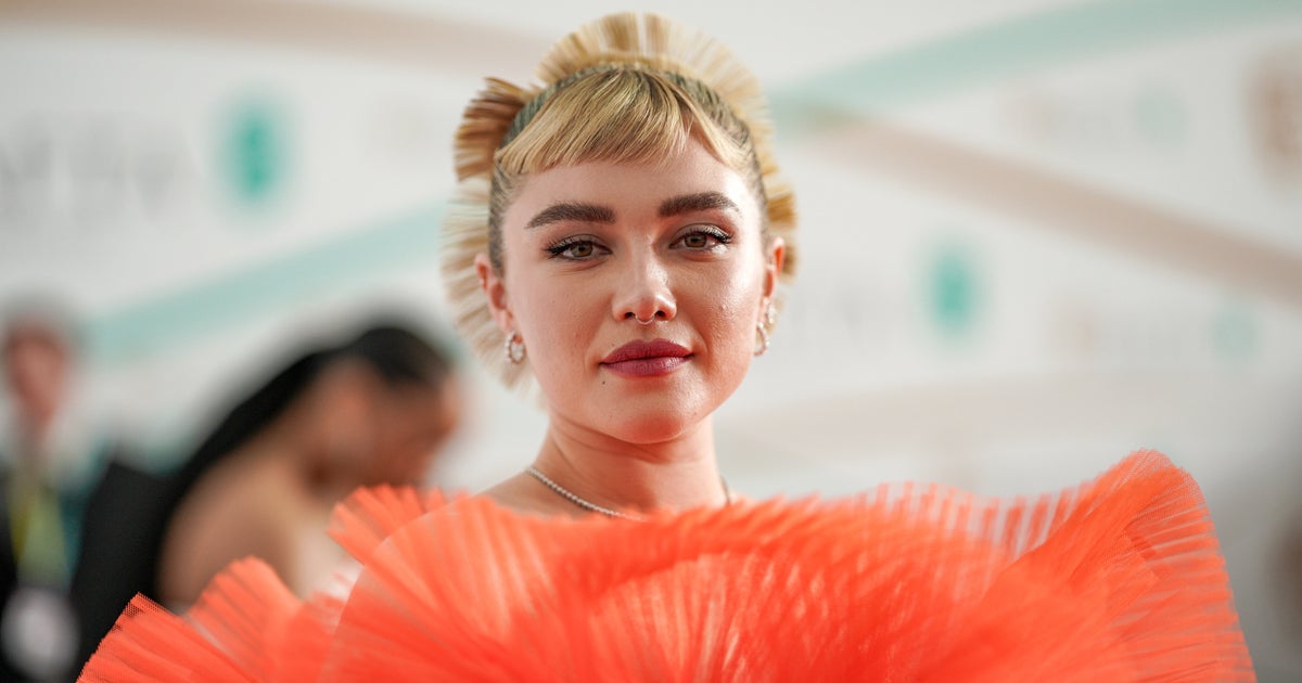 NextImg:Florence Pugh Channels Goldfish In Stunning BAFTA Red Carpet Look