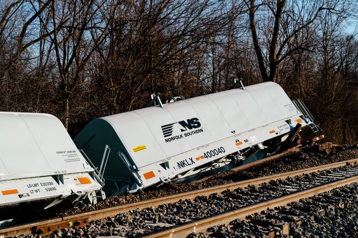 A Norfolk Southern train derailment led to the release of chemicals and East Palestine residents expressing concerns about their health.