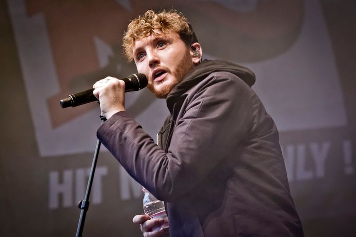 James Arthur performing in 2018