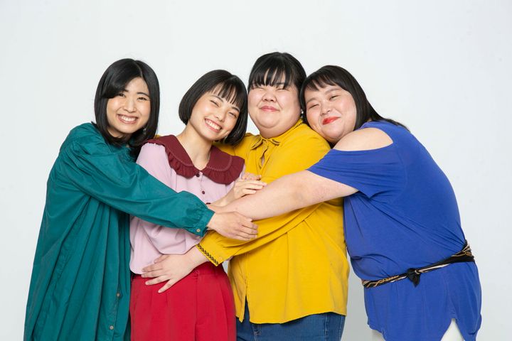 ぼる塾の4人。（ 写真左から）酒寄希望さん、きりやはるかさん、あんりさん、田辺智加さん