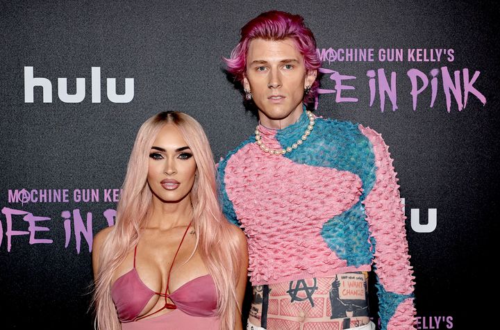 Fox and Machine Gun Kelly attend "Machine Gun Kelly's Life In Pink" premiere in June 2022 in New York City.