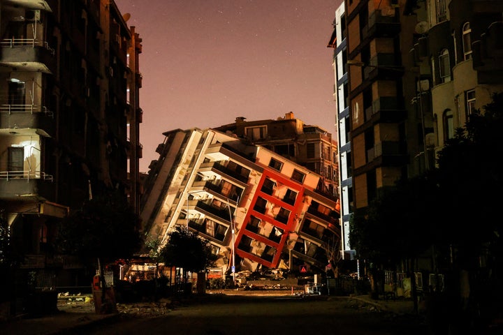 A general view of destroyed buildings, in the aftermath of the deadly earthquake, in Antakya, Turkey February 19, 2023. REUTERS/Nir Elias TPX IMAGES OF THE DAY