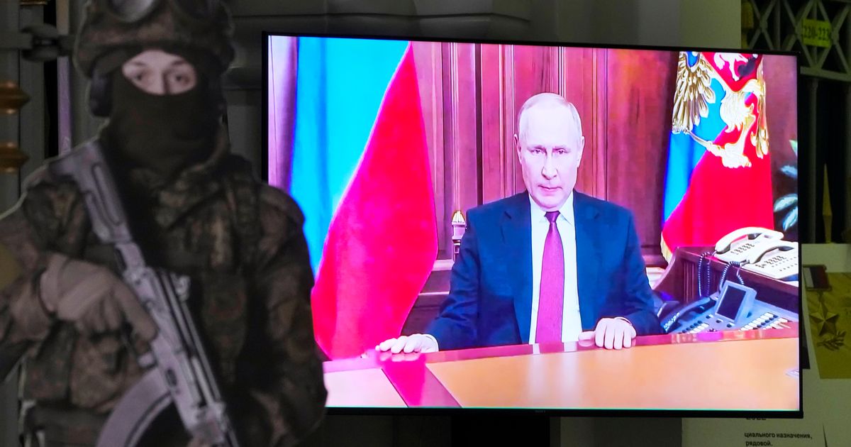 NextImg:Vladimir Putin Gives State-Of-The-Nation Speech As Ukraine War Nears 1-Year Mark