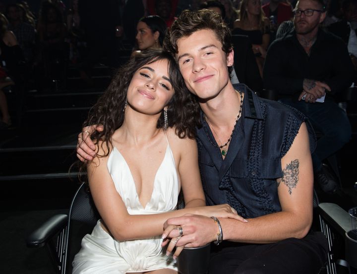 Cabello and Mendes attend the 2019 MTV Video Music Awards on Aug. 26, 2019 in Newark, New Jersey.