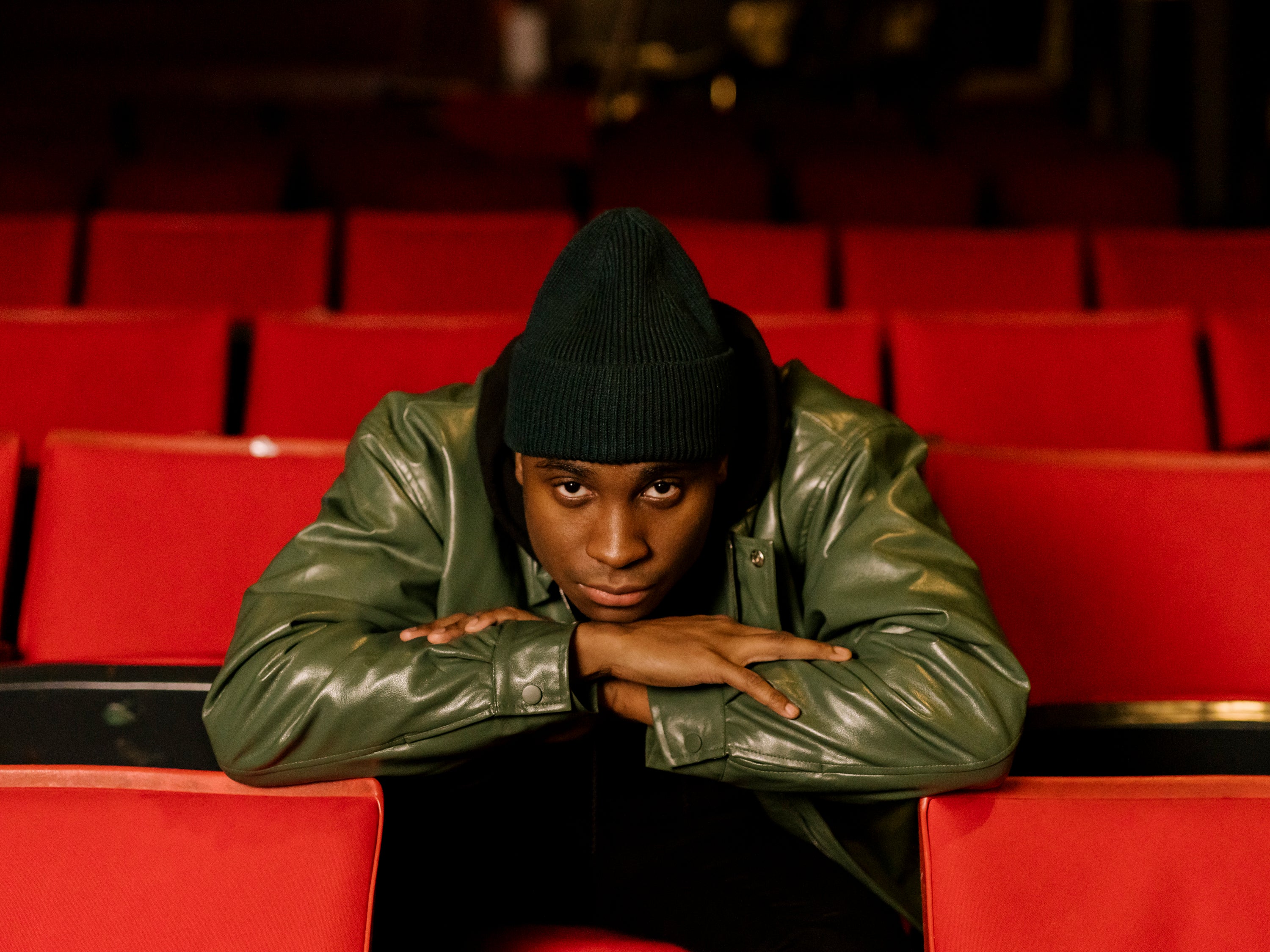 Jordan E. Cooper at Kraine Theater in the East Village neighborhood of New York City. The Kraine Theater is where Cooper first performed "Ain't No Mo'."