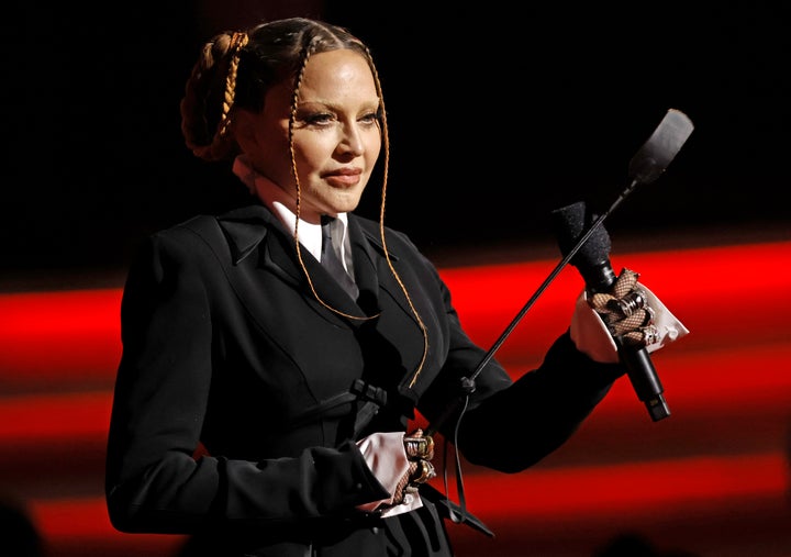 Madonna at the 2023 Grammy Awards.