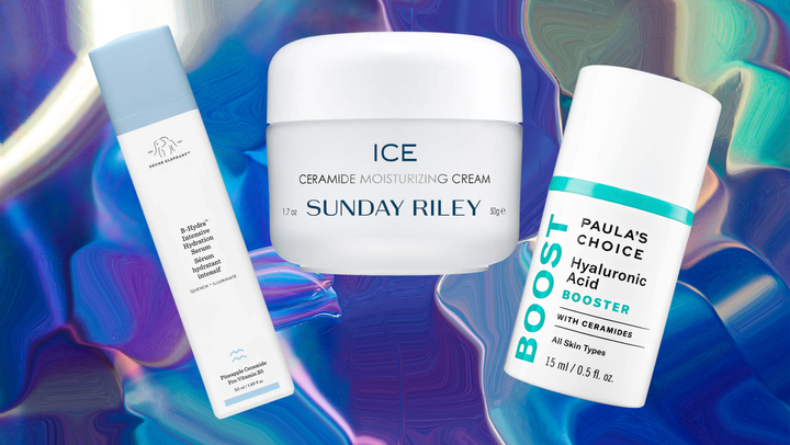 Drunk Elephant Intensive Hydration serum, Sunday Riley Ice cream and Paula's Choice hyaluronic acid serum.