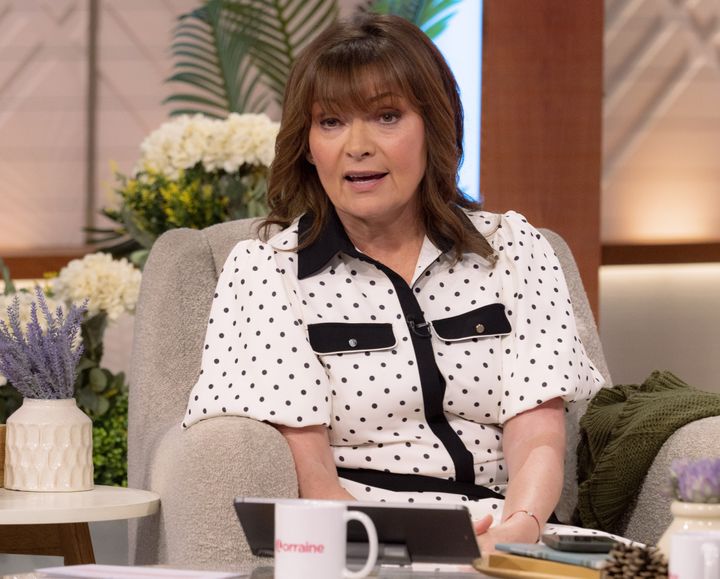 Lorraine Kelly on a previous edition of Lorraine