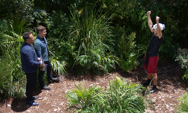 Ant and Dec with Matt Hancock during a Bushtucker Trial