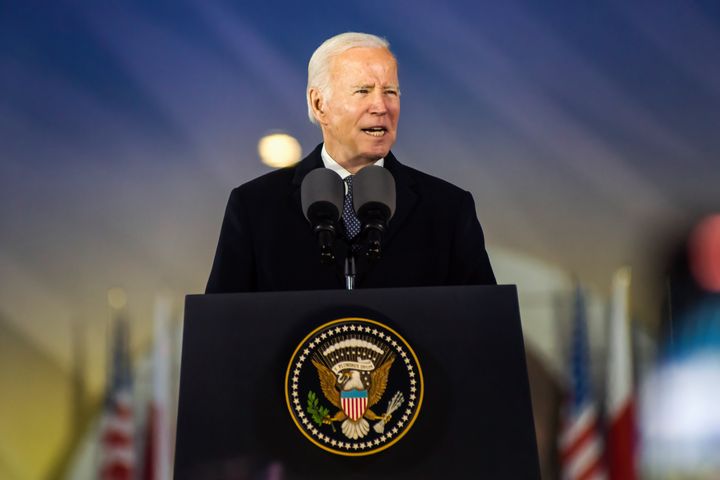 President Joe Biden’s comments came as he was wrapping up a whirlwind, four-day visit to Poland and Ukraine.