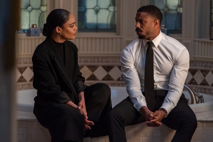 Bianca (Thompson) and Adonis (Jordan) have a much-needed heart-to-heart in "Creed II." Frustratingly, though, the film doesn't delve into her feelings enough.