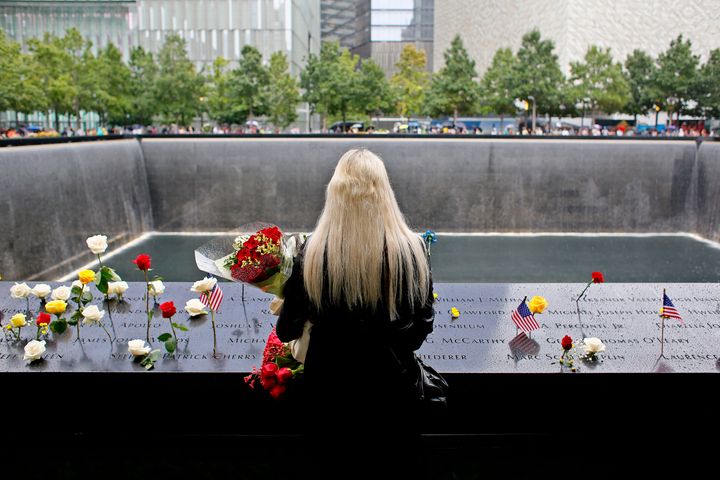 Relatives of victims visit the National Sept. 11 Memorial Museum in New York City on the 21st anniversary of the terror attack.
