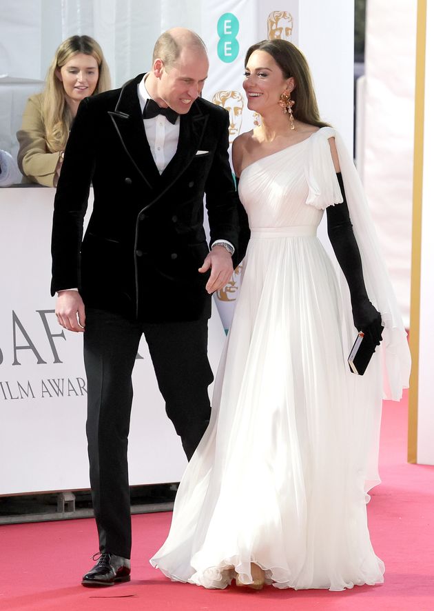 BAFTA授賞式に登場したウィリアム皇太子とキャサリン妃