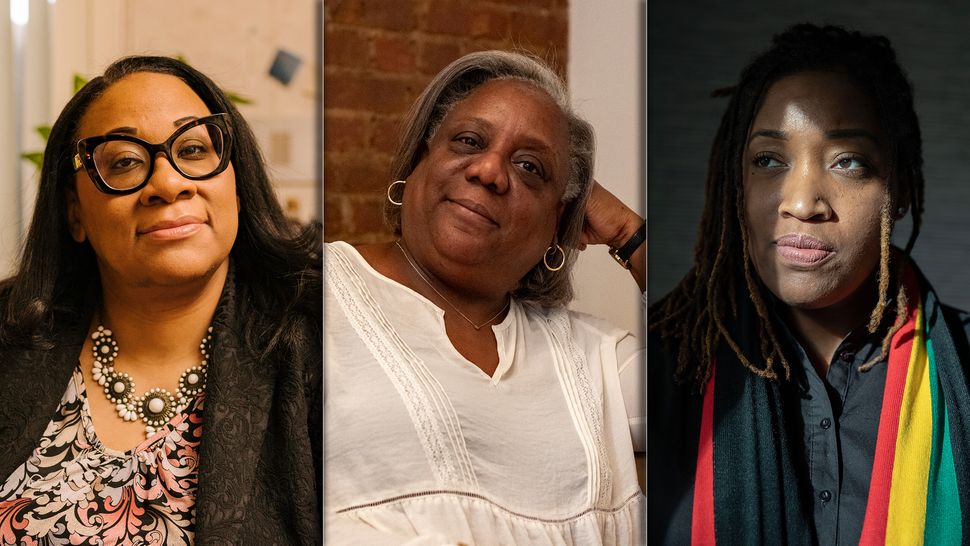 From Left: Midwives Helena Grant, Martine Jean-Baptiste and Alexis Dunn Amore.