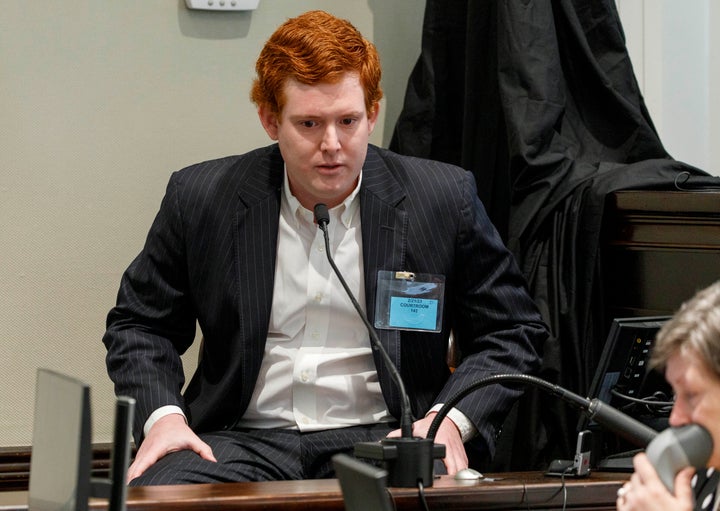 Buster Murdaugh, the son of Alex Murdaugh, testifies during his father's trial Tuesday.