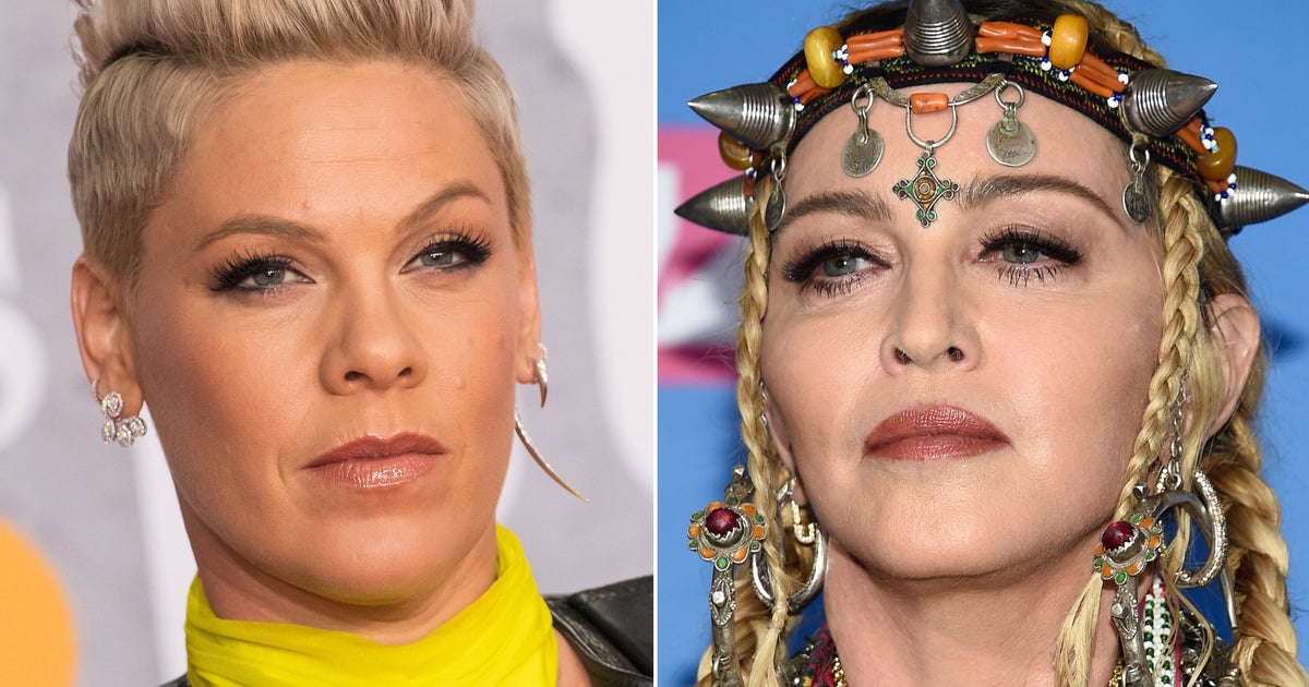 NextImg:Pink Reveals Madonna Wanted Her For Iconic VMA Kiss But 'Doesn't Like' Her Now