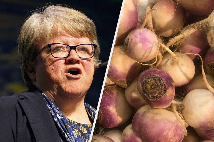 Therese Coffey and some turnips.