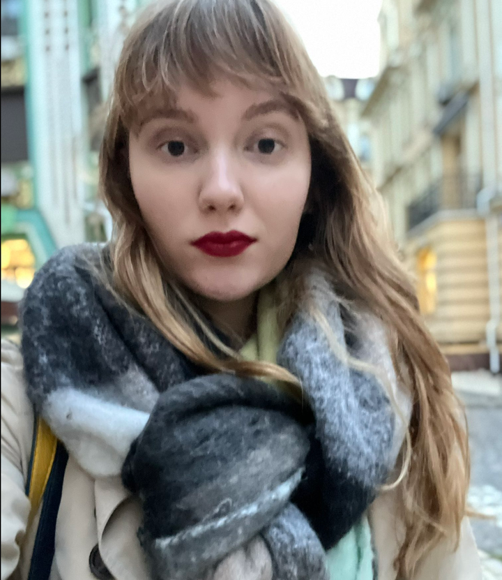 Oleksandra Povoroznyk is a 28-year-old journalist and translator.